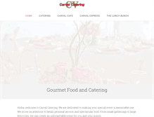 Tablet Screenshot of carvalcatering.com